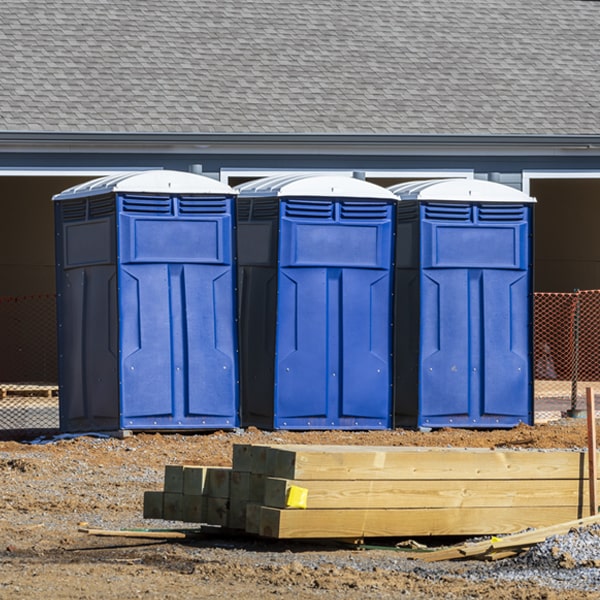 is there a specific order in which to place multiple portable restrooms in Cedar Glen